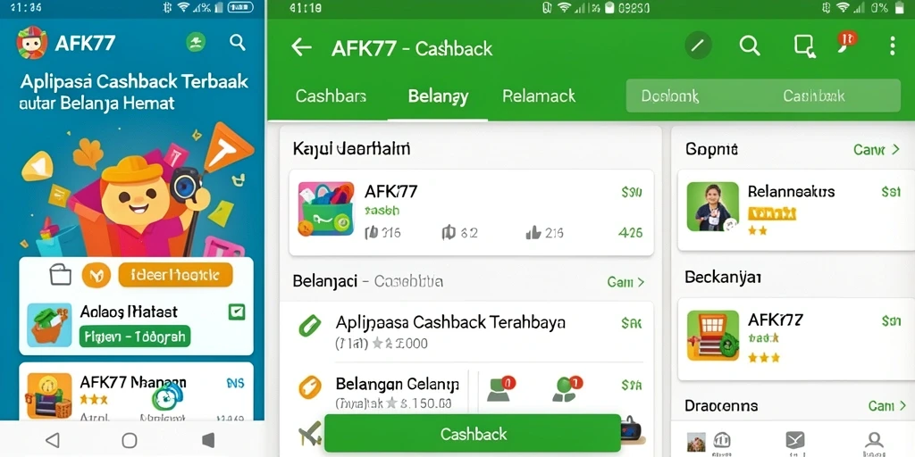 Tampilan utama AFK77 dengan fitur cashback yang menarik.