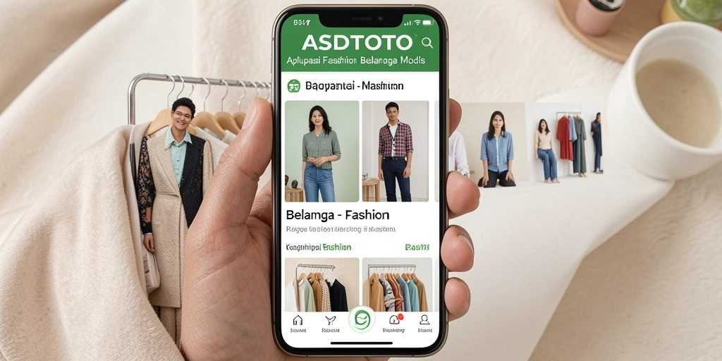 Tampilan antarmuka aplikasi ASDTOTO yang stylish dan modern.