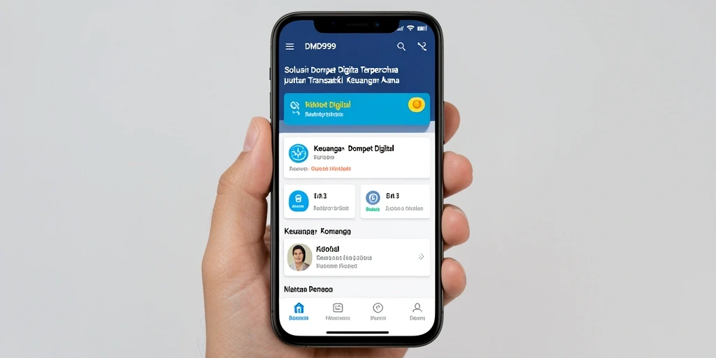 Tampilan antarmuka DMD999 yang menarik dan mudah digunakan.