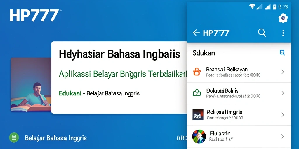 Antarmuka aplikasi HP777 yang intuitif dan interaktif.
