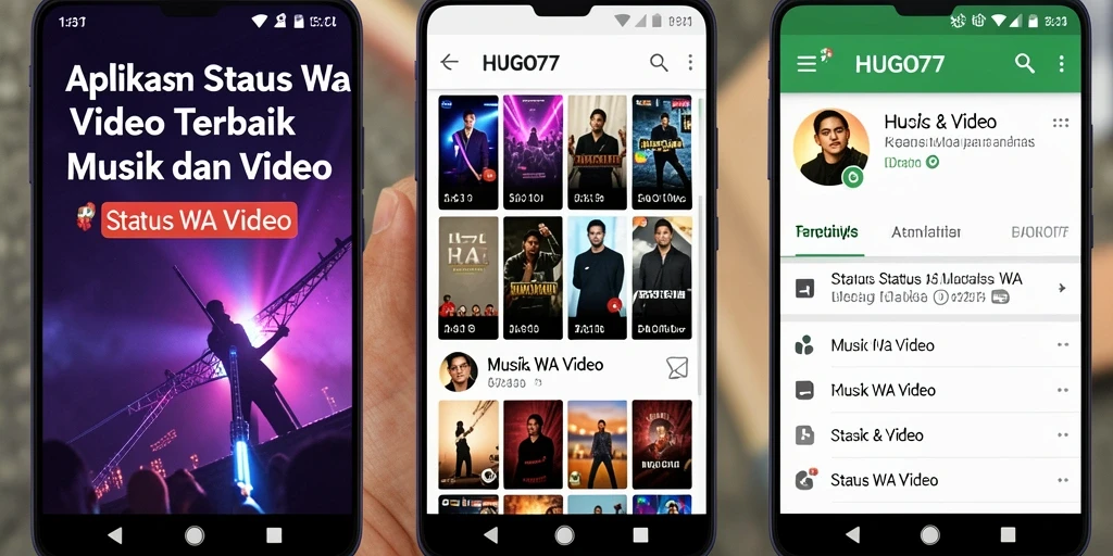 Tampilan antarmuka HUGO77 yang sederhana dan mudah digunakan.