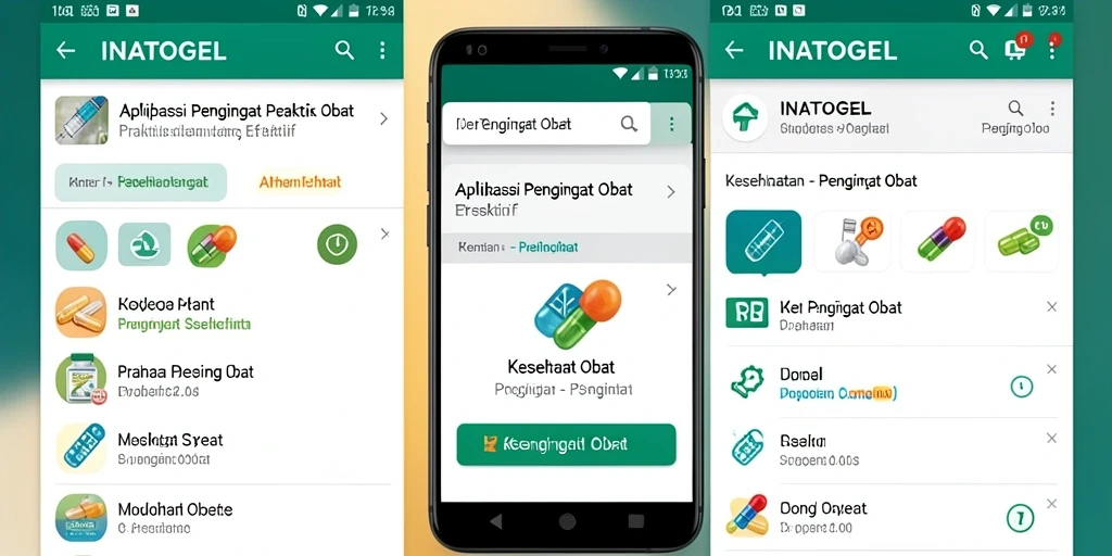 Tampilan antarmuka pengguna INATOGEL yang intuitif dan informatif.