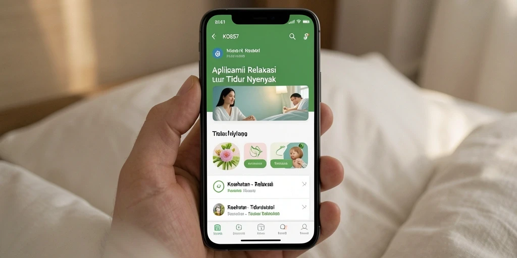 Antarmuka sederhana dan intuitif dari KO857 untuk relaksasi.