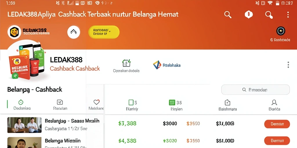 Tampilan antarmuka aplikasi LEDAK388 yang sederhana dan fungsional.