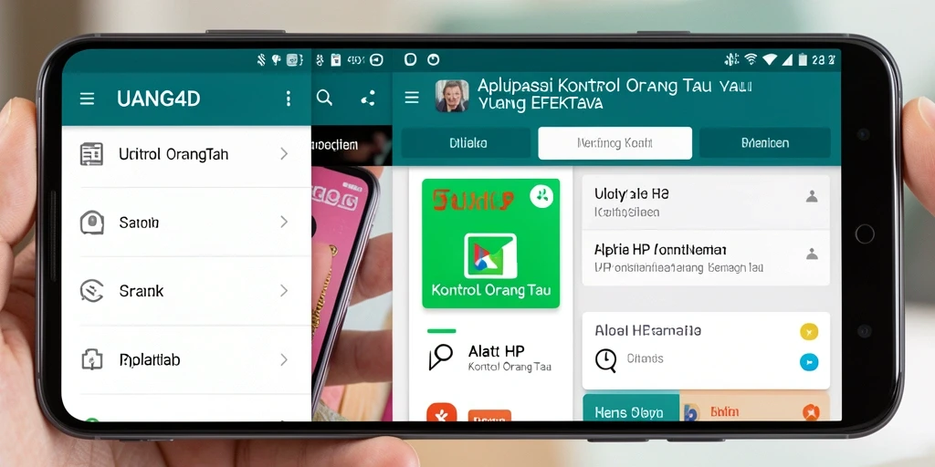 Tampilan antarmuka utama UANG4D yang ramah pengguna untuk kontrol orang tua.